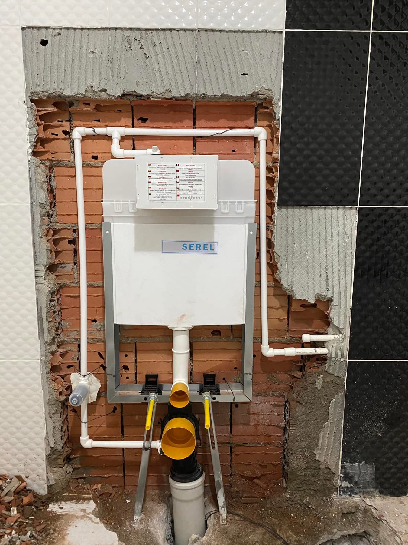 Isparta Antalya Serel gömme rezervuar montajı ve asma klozet iç takım tesisat yapımı